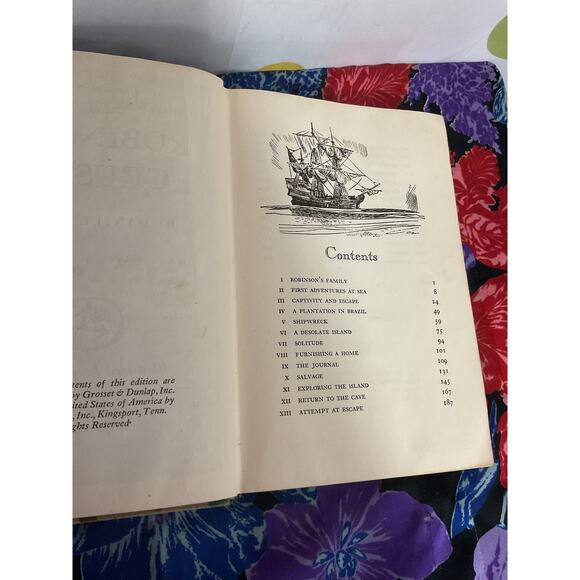 1946 Robinson Crusoe Hardback by Daniel Defoe - Picture 5 of 13